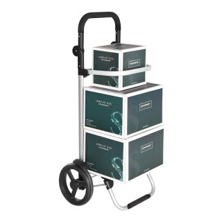 Υφασμάτινο Πτυσσόμενο Καρότσι Λαϊκής 44 x 27 x 100 cm Χρώματος Μαύρ...