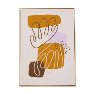 Υφασμάτινος Πίνακας σε Καμβά 53 x 73 cm Χρώματος Μουσταρδί Atmosphe...