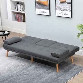 Ανακλινόμενος καναπές-κρεβάτι 3 θέσεων HOMCOM με 2 αποσπώμενα μπράτ... Ανακλινόμενος καναπές-κρεβάτι 3 θέσεων HOMCOM με 2 αποσπώμενα μπράτ...