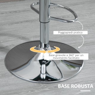 Σετ HOMCOM 2 Σκαμπό ρυθμιζόμενα και περιστρεφόμενα σε ύφασμα - πράσ... Σετ HOMCOM 2 Σκαμπό ρυθμιζόμενα και περιστρεφόμενα σε ύφασμα - πράσ...