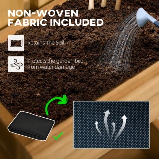 Outsunny Κάθετη ξύλινη γλάστρα εξωτερικού χώρου με 3 αφαιρούμενες γ... Outsunny Κάθετη ξύλινη γλάστρα εξωτερικού χώρου με 3 αφαιρούμενες γ...