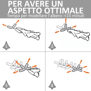 Τεχνητό Χριστουγεννιάτικο Δέντρο με Φώτα LED και Αφαιρούμενη Πτυσσό... Τεχνητό Χριστουγεννιάτικο Δέντρο με Φώτα LED και Αφαιρούμενη Πτυσσό...