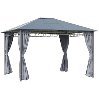 Outsunny 3,6x3m Garden Gazebo με Anti UV Polycarbonate Roof και κου... Outsunny 3,6x3m Garden Gazebo με Anti UV Polycarbonate Roof και κου...