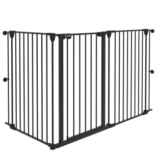 PawHut 3-Panel Medium Dog Gate με διπλό σύστημα κλειδώματος, 206x90... PawHut 3-Panel Medium Dog Gate με διπλό σύστημα κλειδώματος, 206x90...