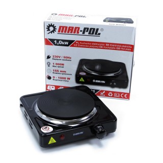 Ηλεκτρική Εστία Μονή 155 mm 1000 W MAR-POL M90001 Ηλεκτρική Εστία Μονή 155 mm 1000 W MAR-POL M90001