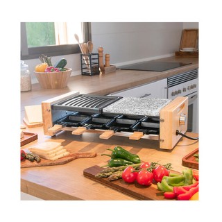 Ηλεκτρική Ψησταριά Raclette 1200 W Cecotec Grill 8400 Wood MixGrill...