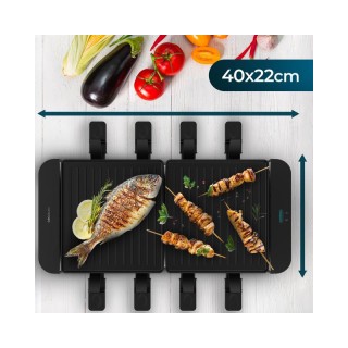 Ηλεκτρική Ψησταριά Raclette Grill 1400 W Cheese&Grill 16000 Inox Bl... Ηλεκτρική Ψησταριά Raclette Grill 1400 W Cheese&Grill 16000 Inox Bl...