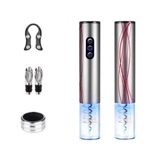 Ηλεκτρικό Ανοιχτήρι Κρασιού - Τιρμπουσόν με Κόπτη 5 W SILVER-LUX Gr...