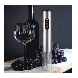 Ηλεκτρικό Ανοιχτήρι Κρασιού - Τιρμπουσόν με Κόπτη 5 W SILVER-LUX Gr...