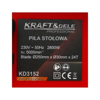 Ηλεκτρικό Δισκοπρίονο Πάγκου 250 mm 2800 W Kraft&Dele KD-3152 Ηλεκτρικό Δισκοπρίονο Πάγκου 250 mm 2800 W Kraft&Dele KD-3152