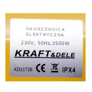 Ηλεκτρικό Αερόθερμο 3500 W Kraft&Dele KD-11728 Ηλεκτρικό Αερόθερμο 3500 W Kraft&Dele KD-11728