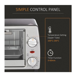 Ηλεκτρικό Φουρνάκι 10 Lt 750 W HOMCOM 800-084 Ηλεκτρικό Φουρνάκι 10 Lt 750 W HOMCOM 800-084