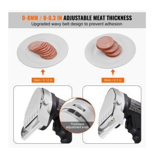 Ηλεκτρικό Μαχαίρι Κοπής Γύρου 100 mm 80 W με 2 Λεπίδες VEVOR TEQKRD... Ηλεκτρικό Μαχαίρι Κοπής Γύρου 100 mm 80 W με 2 Λεπίδες VEVOR TEQKRD...