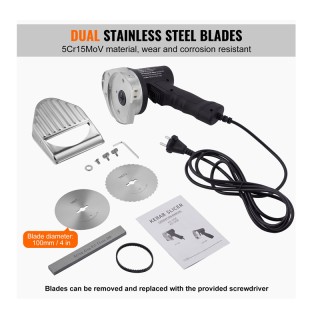 Ηλεκτρικό Μαχαίρι Κοπής Γύρου 100 mm 80 W VEVOR TEQKRDW80WBDNAO7VV2 Ηλεκτρικό Μαχαίρι Κοπής Γύρου 100 mm 80 W VEVOR TEQKRDW80WBDNAO7VV2
