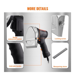 Ηλεκτρικό Μαχαίρι Κοπής Γύρου 100 mm 80 W VEVOR TEQKRDW80WBDNAO7VV2 Ηλεκτρικό Μαχαίρι Κοπής Γύρου 100 mm 80 W VEVOR TEQKRDW80WBDNAO7VV2