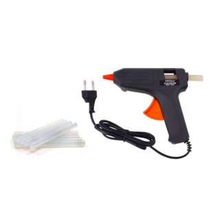 Ηλεκτρικό Πιστόλι Θερμικής Σιλικόνης 20 W με Αξεσουάρ Kraft&Dele KD...