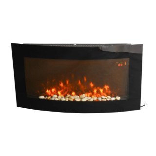 Ηλεκτρικό Τζάκι Τοίχου με LED Φωτισμό και Τηλεχειριστήριο 2000 W HO... Ηλεκτρικό Τζάκι Τοίχου με LED Φωτισμό και Τηλεχειριστήριο 2000 W HO...