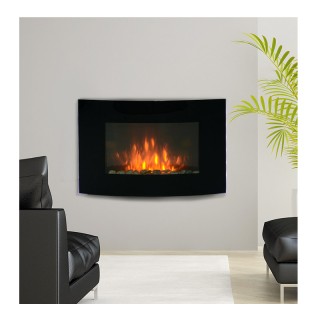 Ηλεκτρικό Τζάκι Τοίχου με LED Φωτισμό και Τηλεχειριστήριο 2000 W HO... Ηλεκτρικό Τζάκι Τοίχου με LED Φωτισμό και Τηλεχειριστήριο 2000 W HO...