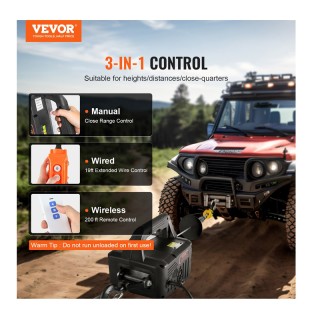 Ηλεκτρικό Χειροκίνητο/Ενσύρματο/Ασύρματο Βαρούλκο 498.95 Kg 1500 W ...