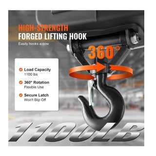 Ηλεκτρικό Χειροκίνητο/Ενσύρματο/Ασύρματο Βαρούλκο 498.95 Kg 1500 W ...