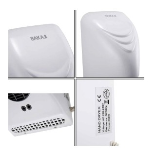 Ηλεκτρικός Επιτοίχιος Αυτόματος Στεγνωτήρας Χεριών 850 W Bakaji 028...