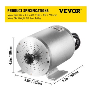 Ηλεκτρικός Κινητήρας Συνεχούς Ρεύματος Χωρίς Ψήκτρες 4300 RPM 48V 2... Ηλεκτρικός Κινητήρας Συνεχούς Ρεύματος Χωρίς Ψήκτρες 4300 RPM 48V 2...