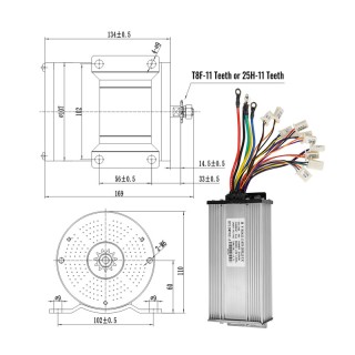 Ηλεκτρικός Κινητήρας Συνεχούς Ρεύματος Χωρίς Ψήκτρες 4300 RPM 48V 2... Ηλεκτρικός Κινητήρας Συνεχούς Ρεύματος Χωρίς Ψήκτρες 4300 RPM 48V 2...