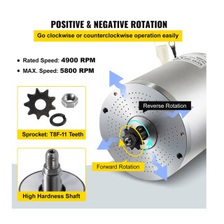 Ηλεκτρικός Κινητήρας Συνεχούς Ρεύματος Χωρίς Ψήκτρες 4900 RPM 72V 3... Ηλεκτρικός Κινητήρας Συνεχούς Ρεύματος Χωρίς Ψήκτρες 4900 RPM 72V 3...