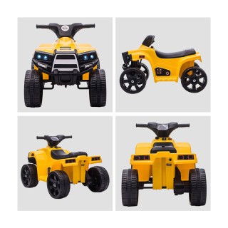 Ηλεκτροκίνητη Γουρούνα 6 V Χρώματος Κίτρινο HOMCOM 370-157V90YL Ηλεκτροκίνητη Γουρούνα 6 V Χρώματος Κίτρινο HOMCOM 370-157V90YL