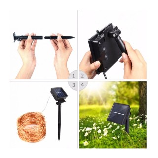 Ηλιακή Διακοσμητική Γιρλάντα Κήπου 10 m με 100 LED SPM 5908222224240 Ηλιακή Διακοσμητική Γιρλάντα Κήπου 10 m με 100 LED SPM 5908222224240