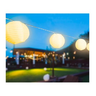 Ηλιακή Γιρλάντα με 10 LED Χάρτινα Φανάρια 2.8 m Inkazen 40004144