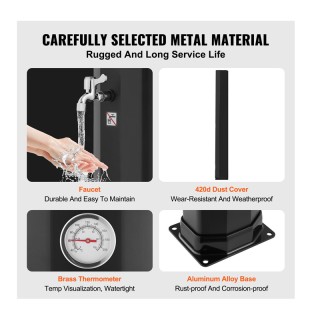 Ηλιακό Θερμαινόμενο Ντους Εξωτερικού Χώρου 35 Lt 220 x 180 x 2170 m... Ηλιακό Θερμαινόμενο Ντους Εξωτερικού Χώρου 35 Lt 220 x 180 x 2170 m...