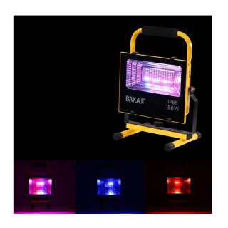 Ηλιακός Φορητός Προβολέας LED 50 W 504 Lm Bakaji 8052877973187 Ηλιακός Φορητός Προβολέας LED 50 W 504 Lm Bakaji 8052877973187