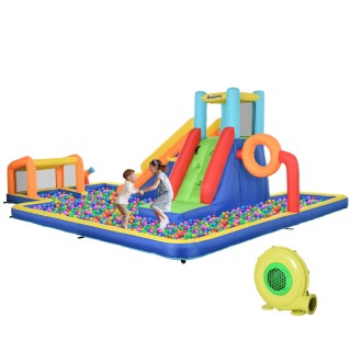 Bouncy Castle για παιδιά 3-8 ετών με τσουλήθρα, τοίχο, πόρτα και κα... Bouncy Castle για παιδιά 3-8 ετών με τσουλήθρα, τοίχο, πόρτα και κα...
