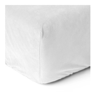 Υπέρδιπλο Βελούδινο Σεντόνι με Λάστιχο 160 x 200 cm Χρώματος Λευκό ... Υπέρδιπλο Βελούδινο Σεντόνι με Λάστιχο 160 x 200 cm Χρώματος Λευκό ...