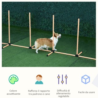 PawHut Dog Agility Σετ για εκπαίδευση σκύλων με σλάλομ, ρυθμιζόμενα... PawHut Dog Agility Σετ για εκπαίδευση σκύλων με σλάλομ, ρυθμιζόμενα...