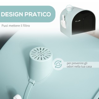 PawHut Κλειστή άμμο γάτας με φίλτρα, σέσουλα και αφαιρούμενο δίσκο,... PawHut Κλειστή άμμο γάτας με φίλτρα, σέσουλα και αφαιρούμενο δίσκο,...