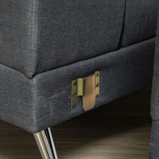 Τριθέσιος Γωνιακός Υφασμάτινος Καναπές HOMCOM με Ρυθμιζόμενα Προσκέ... Τριθέσιος Γωνιακός Υφασμάτινος Καναπές HOMCOM με Ρυθμιζόμενα Προσκέ...