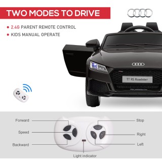 HOMCOM Ηλεκτρικό αυτοκίνητο για παιδιά 3-5 ετών AUDI TT με τηλεχειρ...