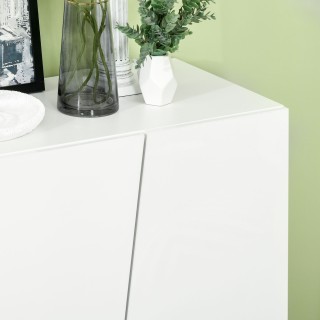 Ντουλάπι πολλαπλών χρήσεων HOMCOM Λευκό μοριοσανίδα 5 επιπέδων με ρ... Ντουλάπι πολλαπλών χρήσεων HOMCOM Λευκό μοριοσανίδα 5 επιπέδων με ρ...