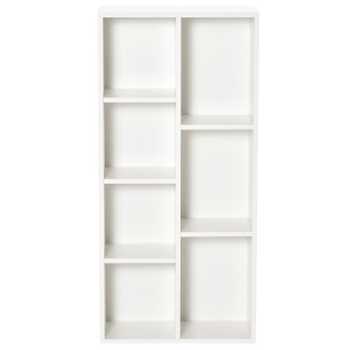 HOMCOM Modern Cube Βιβλιοθήκη με 7 Ράφια, σε μοριοσανίδα, 50x24x106...