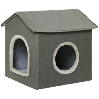PawHut Cat House με Πλενόμενα Μαξιλάρια 2 Είσοδοι, 39x43,5x40,5cm Γ... PawHut Cat House με Πλενόμενα Μαξιλάρια 2 Είσοδοι, 39x43,5x40,5cm Γ...