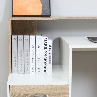 HomCom Μοντέρνο Γραφείο Υπολογιστών με MDF Ξύλινα ράφια, 137x55x92c... HomCom Μοντέρνο Γραφείο Υπολογιστών με MDF Ξύλινα ράφια, 137x55x92c...