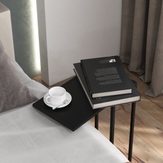 Τραπεζάκι σαλονιού HOMCOM High and Industrial σε σχήμα C από ατσάλι... Τραπεζάκι σαλονιού HOMCOM High and Industrial σε σχήμα C από ατσάλι...