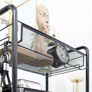 Πολυλειτουργικό Μεταλλικό Τρόλεϊ με 4 Ράφια 45 x 26.5 x 84 cm HOMCO... Πολυλειτουργικό Μεταλλικό Τρόλεϊ με 4 Ράφια 45 x 26.5 x 84 cm HOMCO...