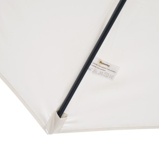 Outsunny Ημικυκλική Ομπρέλα Αδιάβροχη Προστασία UV Λευκή 269 x 138 ... Outsunny Ημικυκλική Ομπρέλα Αδιάβροχη Προστασία UV Λευκή 269 x 138 ...