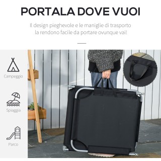 Outsunny πτυσσόμενη ξαπλώστρα κήπου από μέταλλο και ύφασμα Oxford, ... Outsunny πτυσσόμενη ξαπλώστρα κήπου από μέταλλο και ύφασμα Oxford, ...