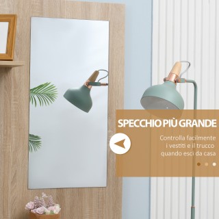 Έπιπλα διαδρόμου HOMCOM 4 σε 1 σε μοριοσανίδα με καθρέφτη, γάντζους...