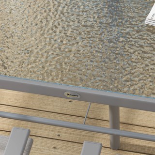 Σετ κήπου Outsunny με τραπεζαρία, 6 πτυσσόμενες καρέκλες και ομπρέλ... Σετ κήπου Outsunny με τραπεζαρία, 6 πτυσσόμενες καρέκλες και ομπρέλ...