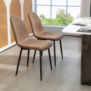 Σετ HOMCOM με 4 καρέκλες τραπεζαρίας Vintage από συνθετικό δέρμα PU... Σετ HOMCOM με 4 καρέκλες τραπεζαρίας Vintage από συνθετικό δέρμα PU...